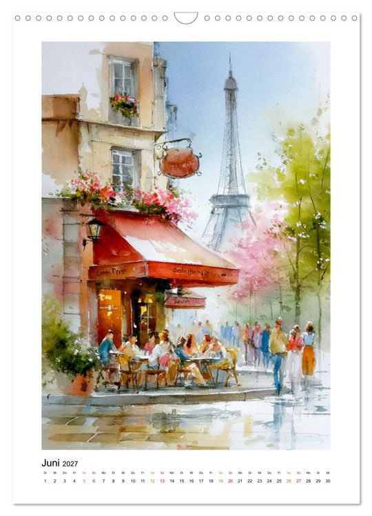 Produktbild: Paris Tr&auml;ume (Wandkalender 2027 DIN A3 hoch), CALVENDO Monatskalender