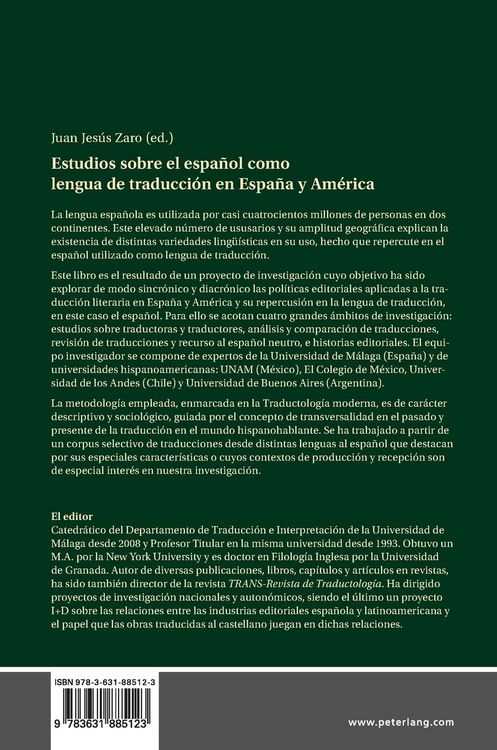 Produktbild: Estudios sobre el espa&ntilde;ol como lengua de traducci&oacute;n en Espa&ntilde;a y Am&eacute;rica