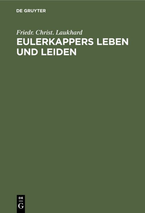 Produktbild: Eulerkappers Leben und Leiden