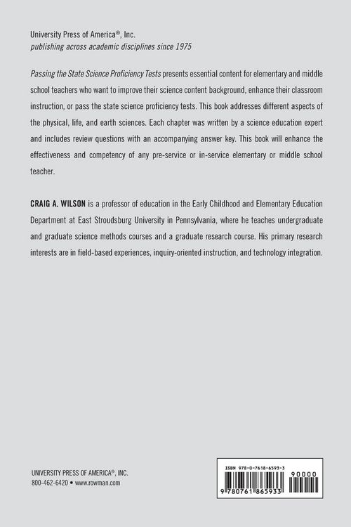 Produktbild: Passing the State Science Proficiency Tests