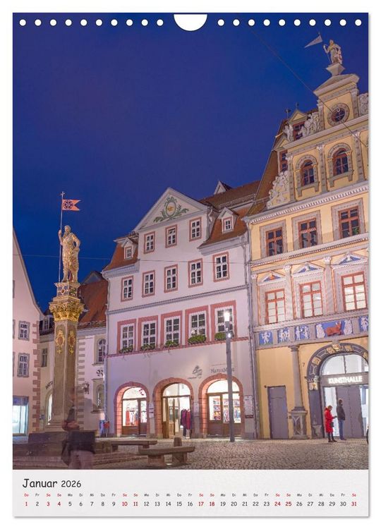 Produktbild: Erfurt - Zwischen Dom und Kr&auml;merbr&uuml;cke (Wandkalender 2026 DIN A4 hoch), CALVENDO Monatskalender