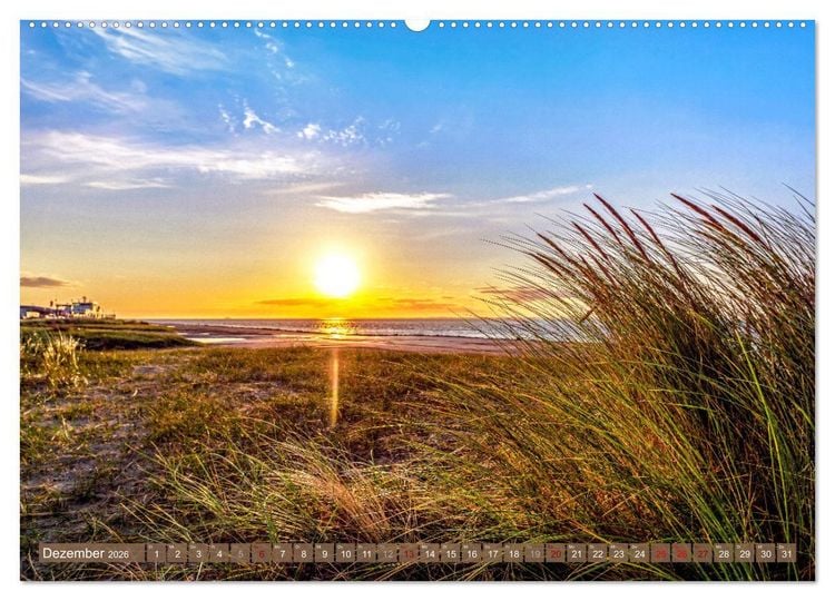 Produktbild: INSELLIEBE NORDERNEY (hochwertiger Premium Wandkalender 2026 DIN A2 quer), Kunstdruck in Hochglanz