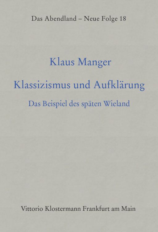 Produktbild: Klassizismus und Aufkl&auml;rung