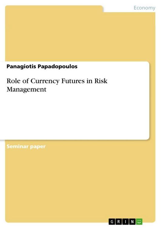 Produktbild: Role of Currency Futures in Risk Management