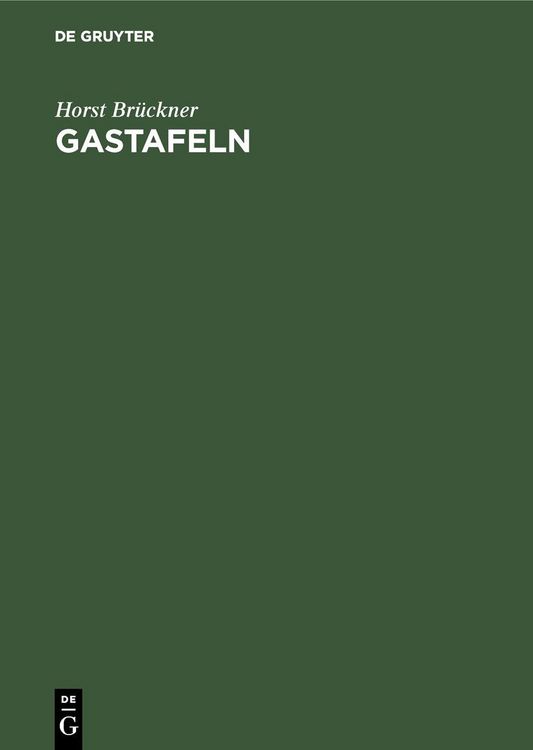 Produktbild: Gastafeln