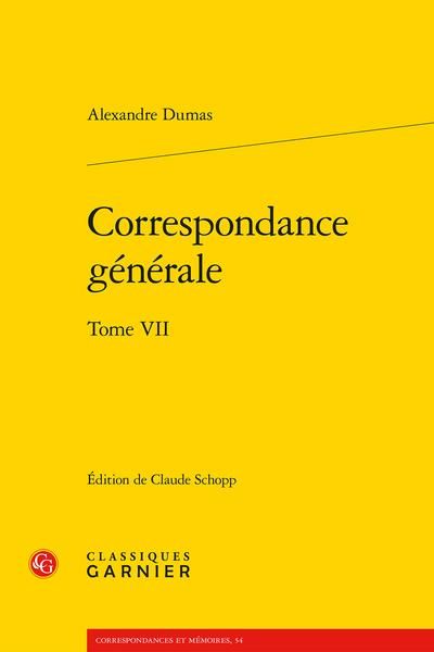Produktbild: Correspondance g&eacute;n&eacute;rale tome VII