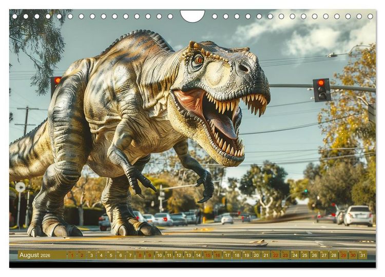 Produktbild: Wie w&auml;re es mit einem Dinosaurier als Haustier? (Wandkalender 2026 DIN A4 quer), CALVENDO Monatskalender