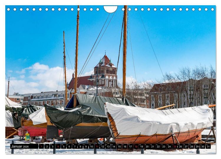 Produktbild: Greifswald, Bilder einer Stadt (Wandkalender 2026 DIN A4 quer), CALVENDO Monatskalender