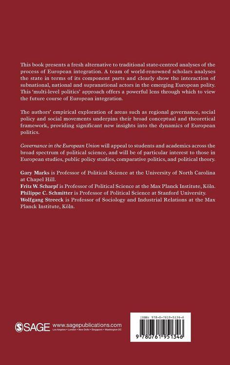 Produktbild: Governance in the European Union