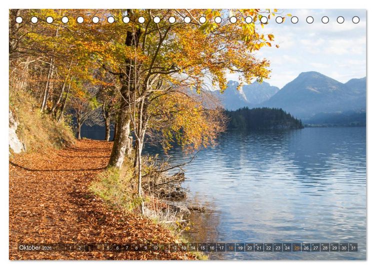 Produktbild: Rund um den Wolfgangsee (Tischkalender 2026 DIN A5 quer), CALVENDO Monatskalender
