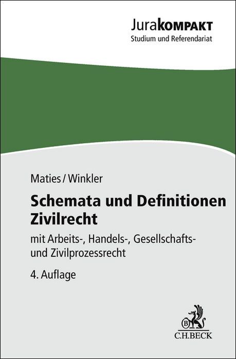 Produktbild: Schemata und Definitionen Zivilrecht