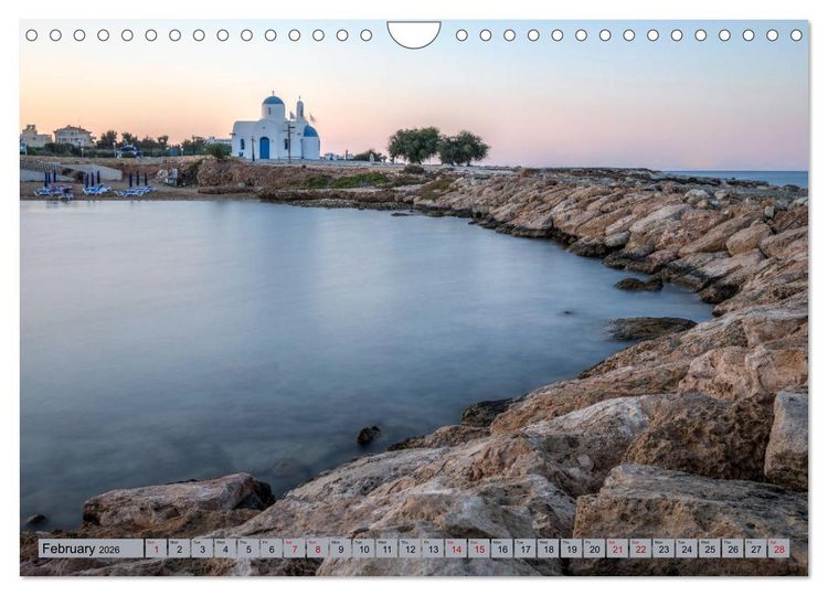 Produktbild: Cyprus, the sunny Mediterranean paradise (Wall Calendar 2026 DIN A4 landscape), CALVENDO 12 Month Wall Calendar