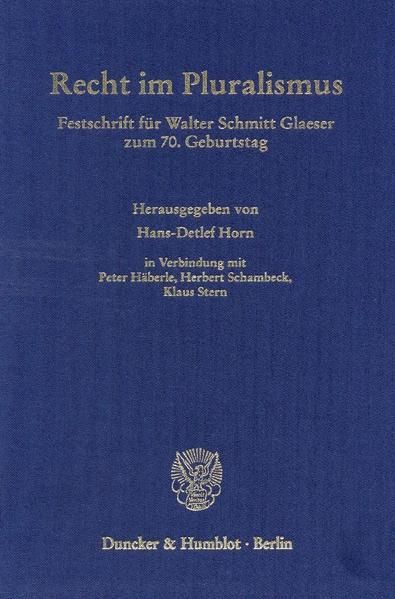Produktbild: Recht im Pluralismus.