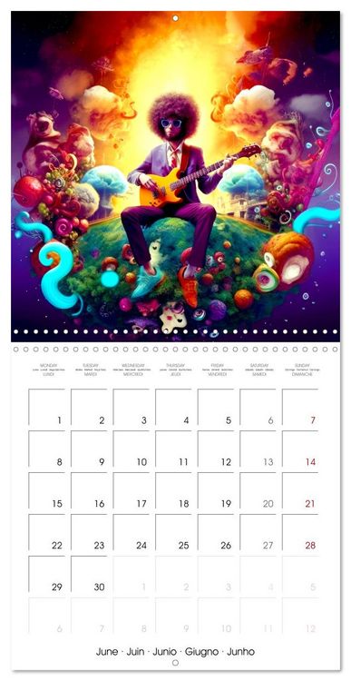 Produktbild: Vibrant Music (Wall Calendar 2026 12 &times; 12 Inch) CALVENDO 12 Month Wall Calendar