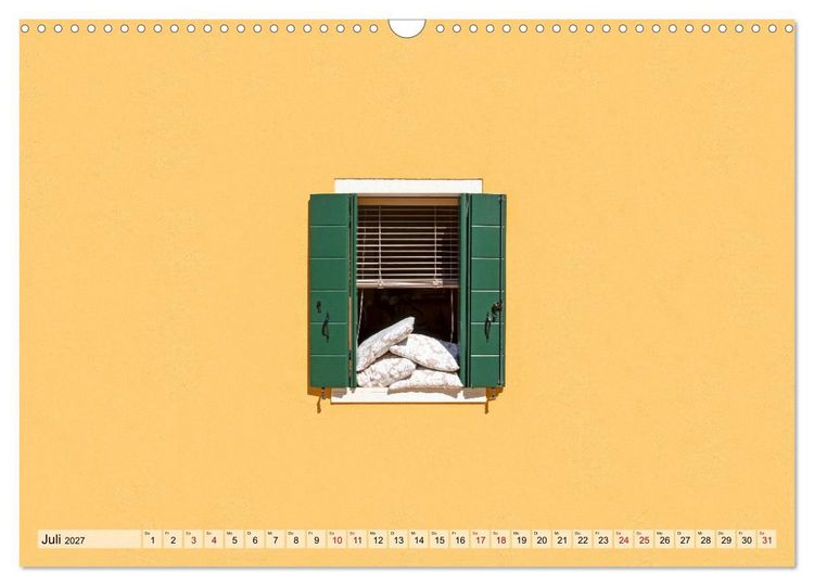 Produktbild: Minimal Burano (Wandkalender 2027 DIN A3 quer), CALVENDO Monatskalender