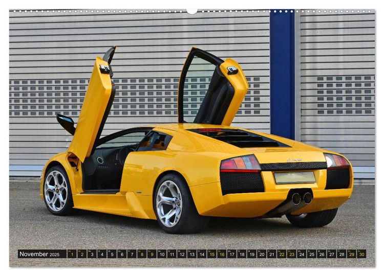 Produktbild: DER GELBE STIER - Lamborghini Murci&eacute;lago (hochwertiger Premium Wandkalender 2025 DIN A2 quer), Kunstdruck in Hochglanz
