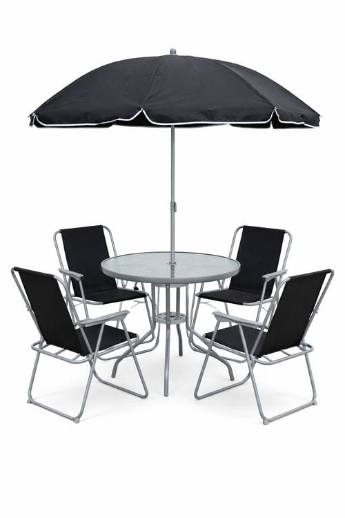 Produktbild: 6tlg Balkonset Gartenm&ouml;bel Stapelst&uuml;hle Set Maxola