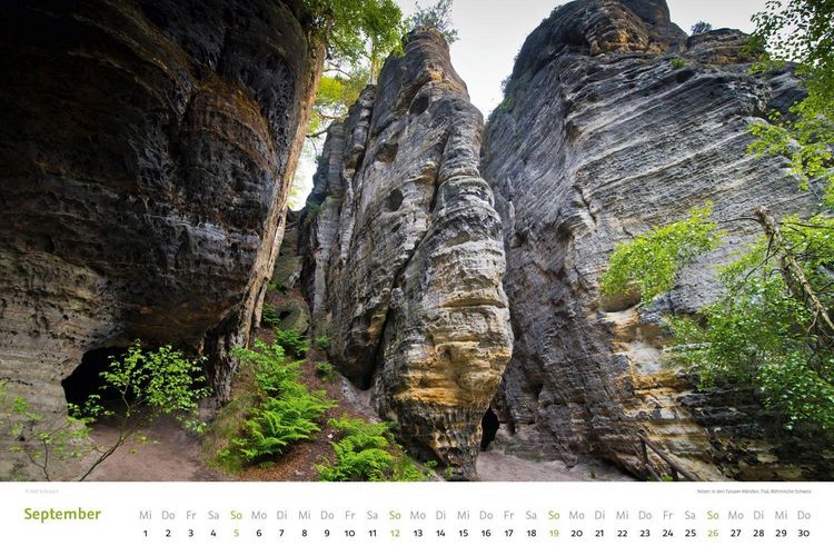 Produktbild: Kalender S&auml;chsische & B&ouml;hmische Schweiz 2027