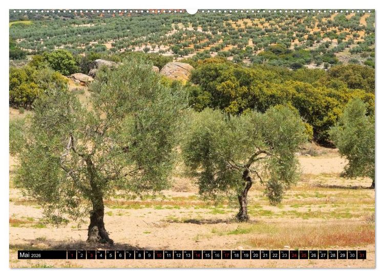 Produktbild: Extremadura - Unbekanntes Spanien (hochwertiger Premium Wandkalender 2026 DIN A2 quer), Kunstdruck in Hochglanz