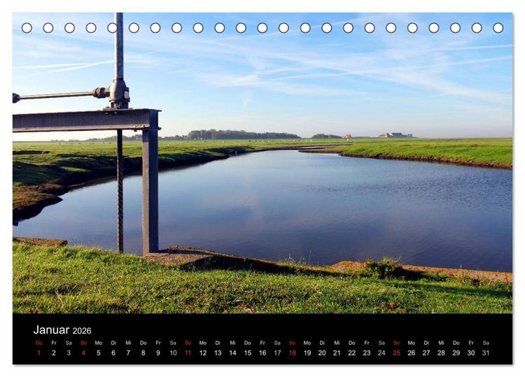 Produktbild: Zeit f&uuml;r... Insel Neuwerk - Kulturlandschaft im Wattenmeer (Tischkalender 2026 DIN A5 quer), CALVENDO Monatskalender