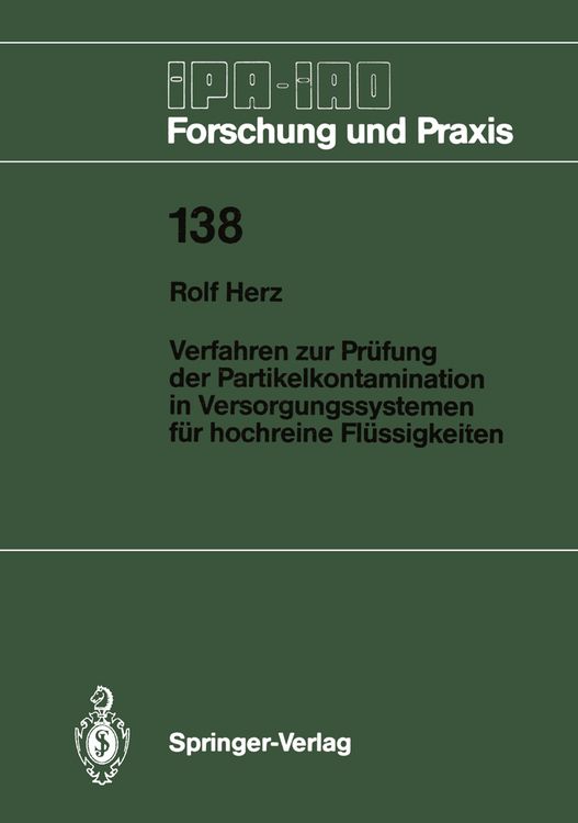 Produktbild: Verfahren zur Pr&uuml;fung der Partikelkontamination in Versorgungssystemen f&uuml;r hochreine Fl&uuml;ssigkeiten