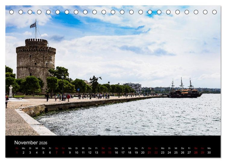 Produktbild: Reiseziele in Griechenland (Tischkalender 2026 DIN A5 quer), CALVENDO Monatskalender