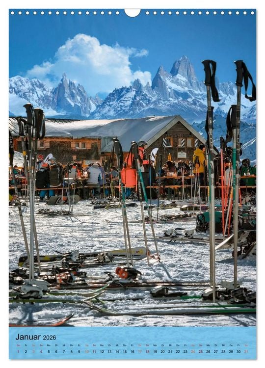 Produktbild: Endlich wieder Skifahren (Wandkalender 2026 DIN A3 hoch), CALVENDO Monatskalender