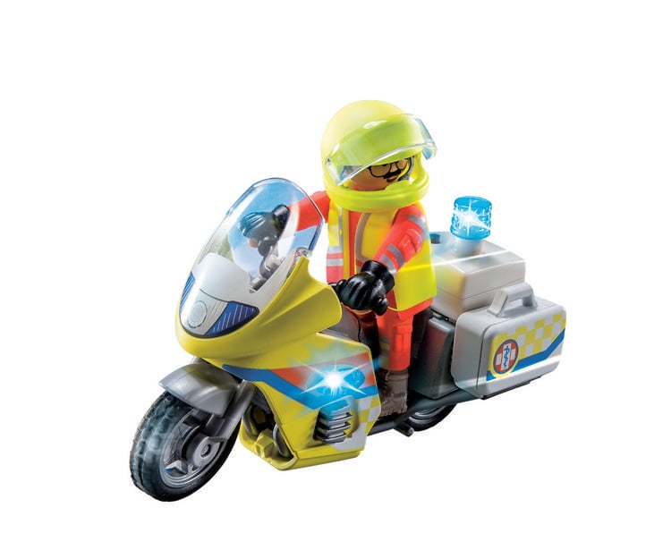 Produktbild: PLAYMOBIL&reg; City Life 71205 Notarzt-Motorrad mit Blinklicht