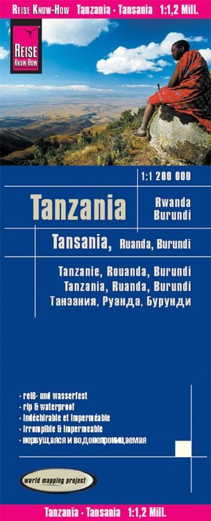 Produktbild: Reise Know-How Landkarte Tansania, Ruanda, Bu