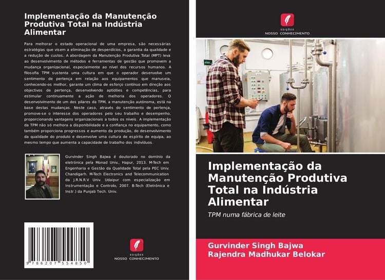 Produktbild: Implementa&ccedil;&atilde;o da Manuten&ccedil;&atilde;o Produtiva Total na Ind&uacute;stria Alimentar