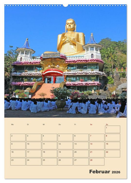Produktbild: Sri Lanka - Terminplaner (Wandkalender 2026 DIN A2 hoch), CALVENDO Monatskalender