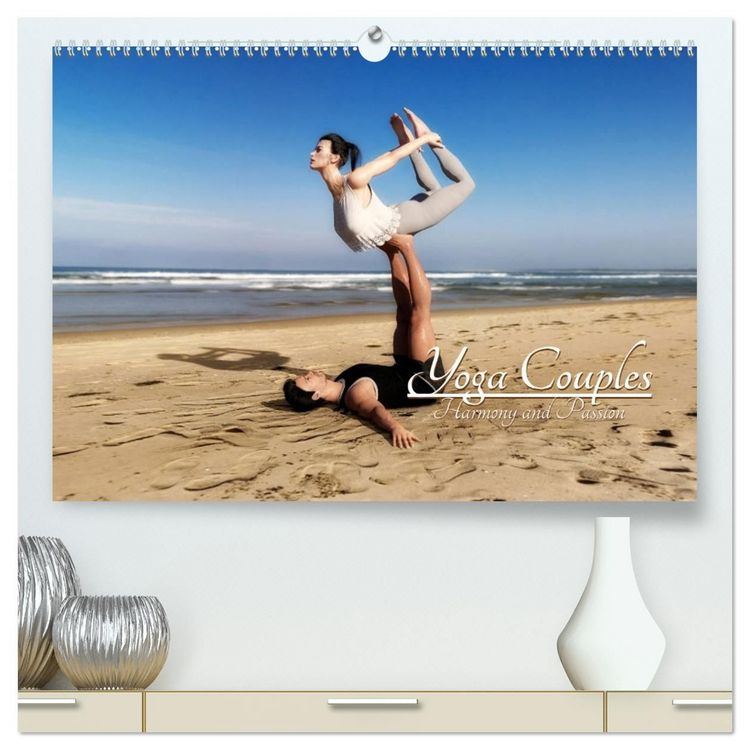 Produktbild: Yoga Couples - Harmony and Passion (High Quality Premium Wall Calendar 2027 DIN A2 landscape),CALVENDO 12 Month Wall Calendar