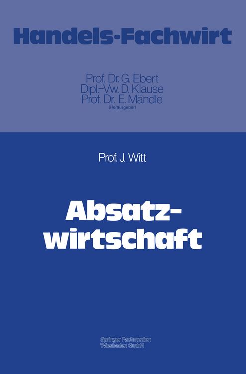 Produktbild: Absatzwirtschaft