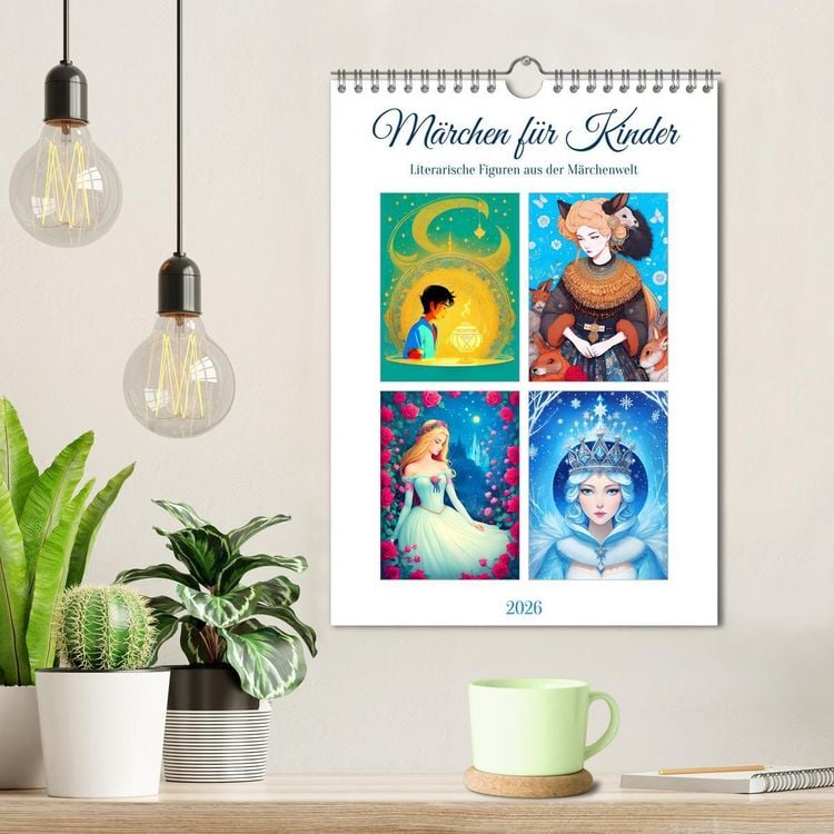Produktbild: M&auml;rchen f&uuml;r Kinder (Wandkalender 2026 DIN A4 hoch), CALVENDO Monatskalender