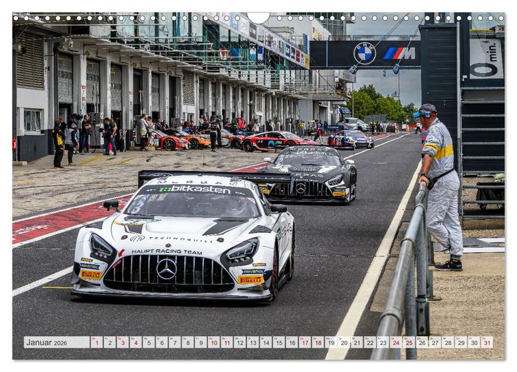 Produktbild: Schwaben Pfeile - STARS beim GT MASTERS (Wandkalender 2026 DIN A3 quer), CALVENDO Monatskalender