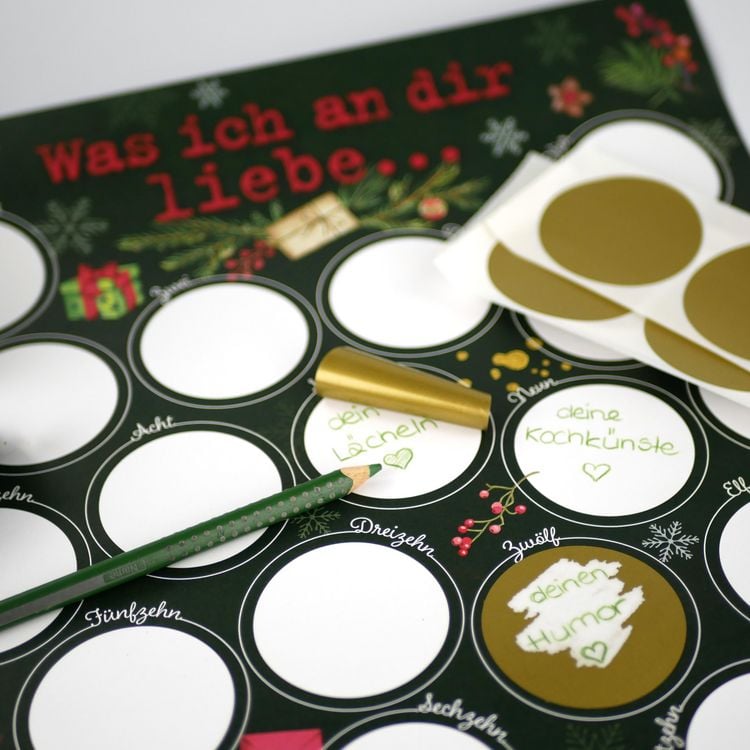 Produktbild: Was ich an dir liebe &ndash; Der Rubbel-Adventskalender