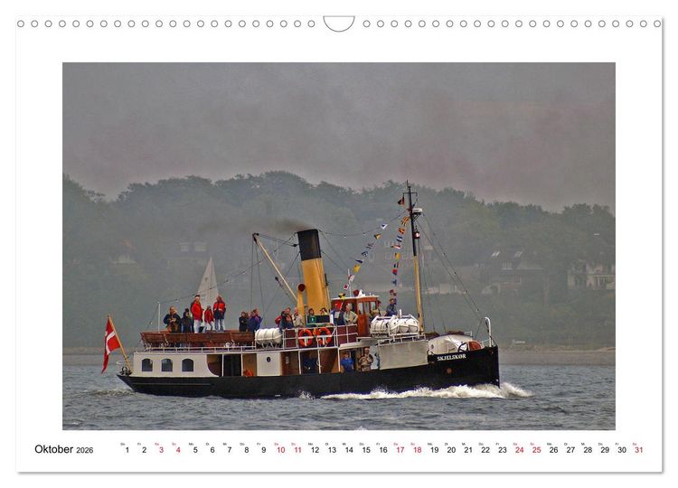 Produktbild: Rauchfahnen &uuml;ber der Ostsee - Schiffe unter Dampf (Wandkalender 2026 DIN A3 quer), CALVENDO Monatskalender