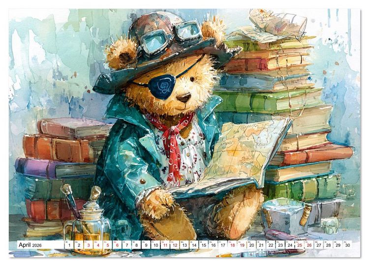 Produktbild: Das geheime Leben flauschiger Freunde (Wandkalender 2026 DIN A4 quer), CALVENDO Monatskalender
