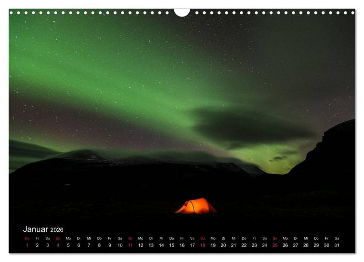 Produktbild: Nordlichter (Wandkalender 2026 DIN A3 quer), CALVENDO Monatskalender