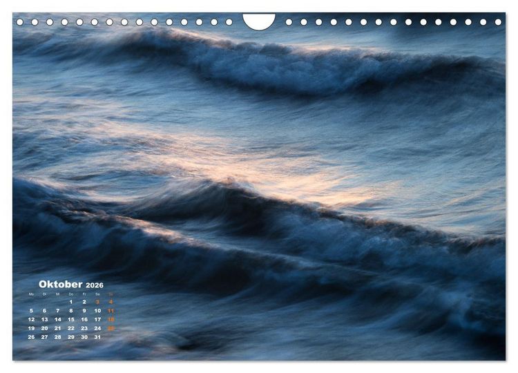 Produktbild: ... wie kleine Wellen tanzen ... (Wandkalender 2026 DIN A4 quer), CALVENDO Monatskalender