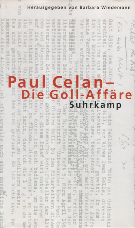 Produktbild: Paul Celan &ndash; Die Goll-Aff&auml;re