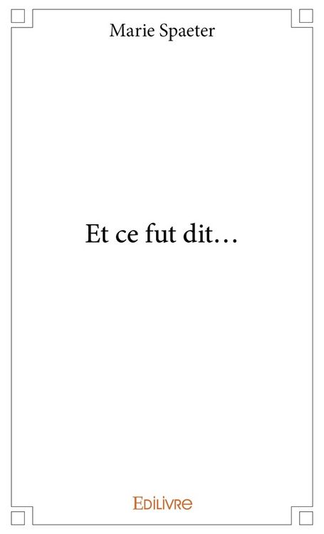 Produktbild: Et ce fut dit...