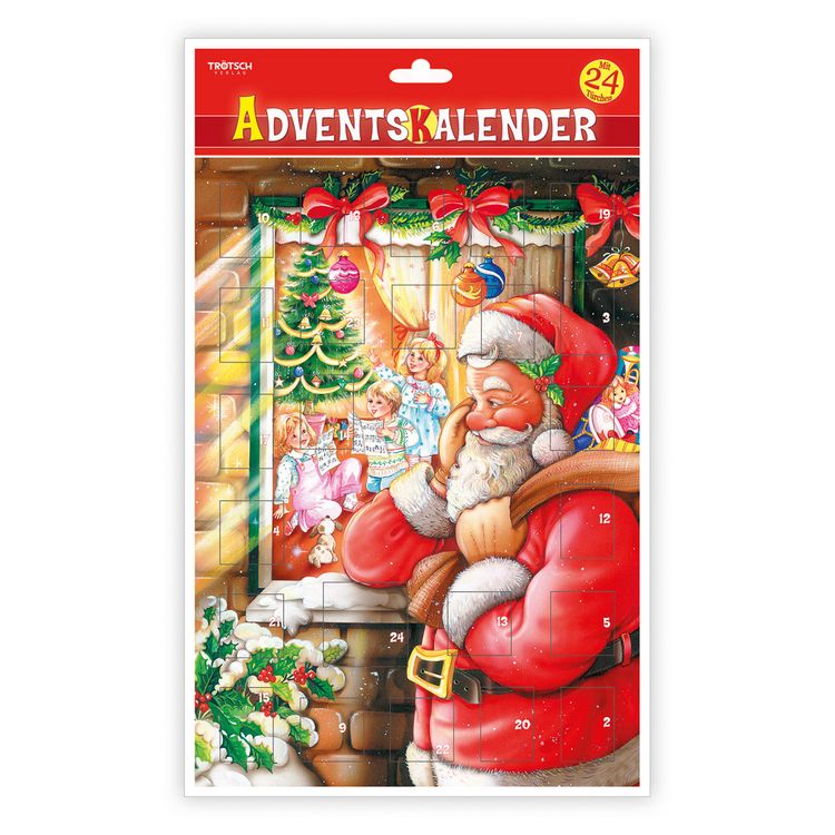 Produktbild: Tr&ouml;tsch Adventskalender Weihnachtsmann am Fenster Adventskalender mit T&uuml;rchen