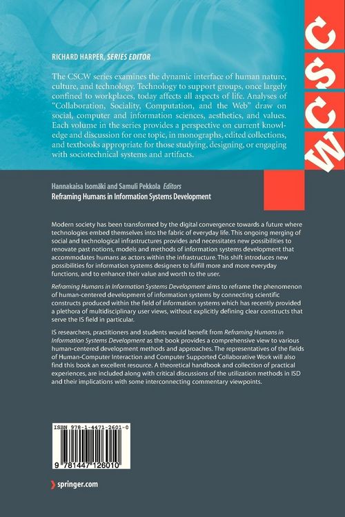 Produktbild: Reframing Humans in Information Systems Development