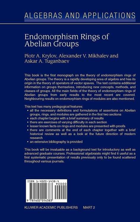 Produktbild: Endomorphism Rings of Abelian Groups