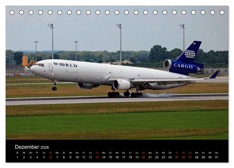 Produktbild: Flugverkehr (Tischkalender 2026 DIN A5 quer), CALVENDO Monatskalender