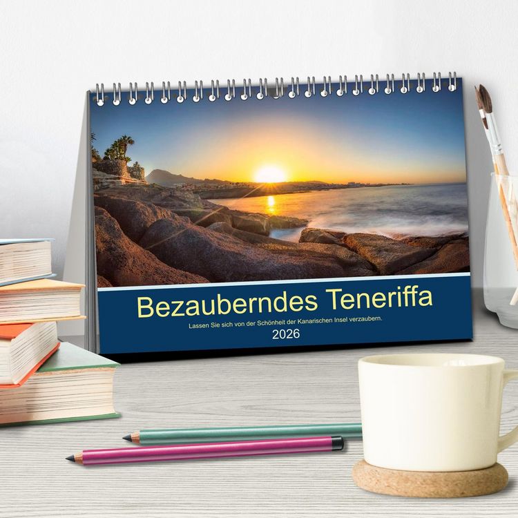 Produktbild: Bezauberndes Teneriffa (Tischkalender 2026 DIN A5 quer), CALVENDO Monatskalender