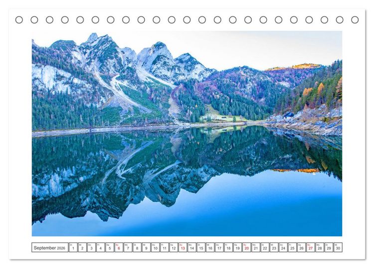 Produktbild: Herzliche Gr&uuml;&szlig;e aus Gosau (Tischkalender 2026 DIN A5 quer), CALVENDO Monatskalender