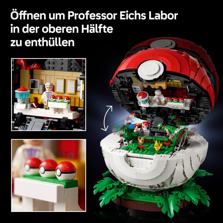 Produktbild: LEGO Pok&eacute;mon Pok&eacute;ball mit Beeindruckenden Trainermomenten Modellbau 72154