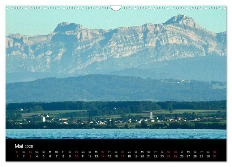 Produktbild: Ein Jahr am BODENSEE (Wandkalender 2026 DIN A3 quer), CALVENDO Monatskalender